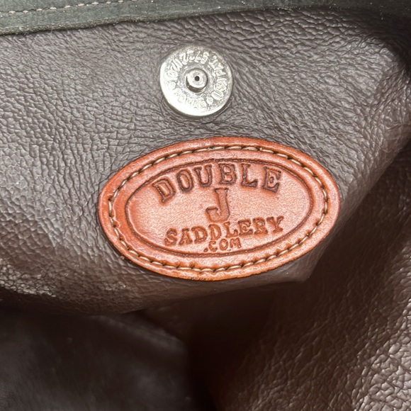 Double J Saddlery Handbags - Vintage Double J Saddlery Tote Bag Greenish/Silversish